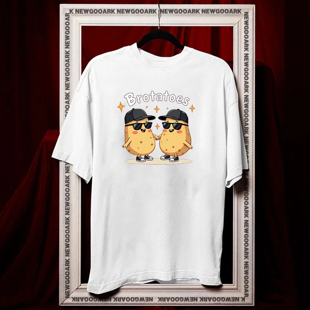 Best Friend Potato Pun Funny Matching shirt summer cotton woman man graphic t shirts Adult O-neck camisetas tops tee