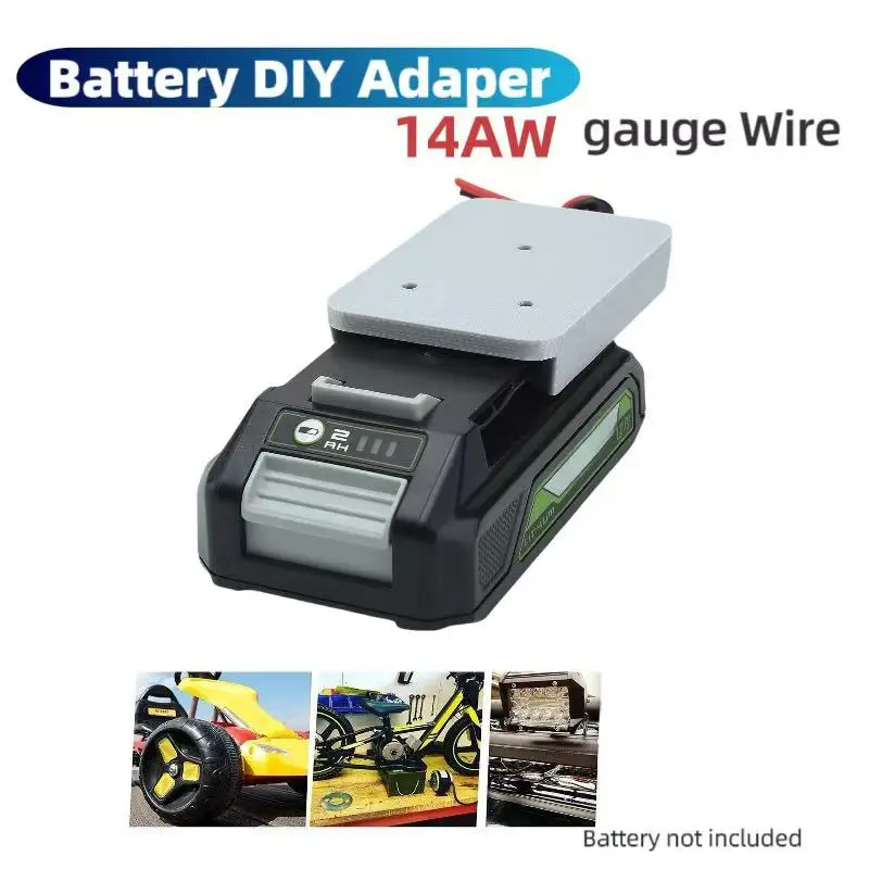 Elektrische Wiel Adapter voor Greenworks 24V Batterij 14AWG Connectors Voor DIY Afstandsbediening Auto Speelgoed Robots Afstandsbediening Vrachtwagens