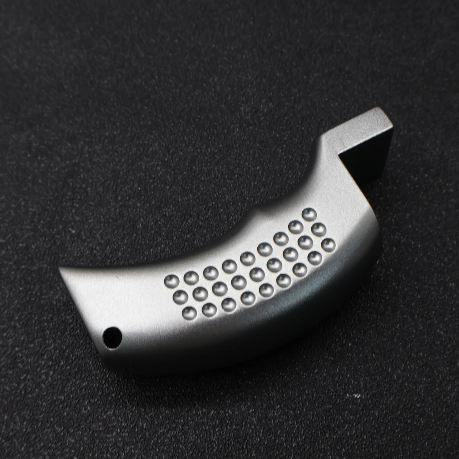 Aluminum Slingshot Handle Grip with Anti-Slip Texture & Top Mounting Slot for DIY Outdoor Target Practice
