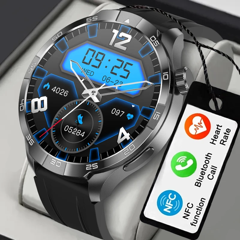 Latest Men's Smart Watch 1.85-inch 360 * 360 IPS HD 5.0 Bluetooth Call Health Heart Rate Monitoring Men's Smart Watch