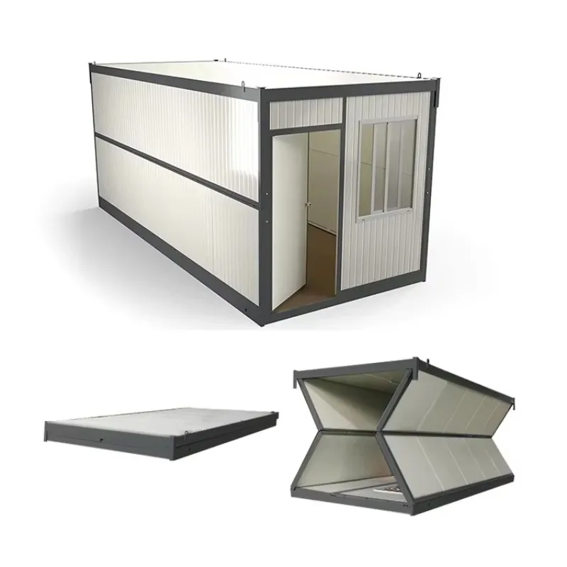 Newly Upgraded Prefabricated Sandwich Panel Steel Construction Camp Hut Kit Container House 2nd Floor Expandable Prefabricated