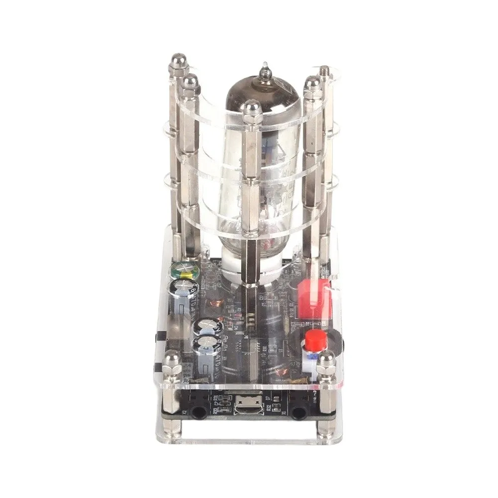 6E2 Vacuum Tube Audio VU Indicator Board USB Compatible with Mic Pickup Function and Dual Channel Display Mode