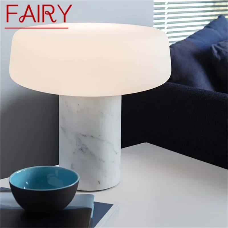 

FAIRY A Nordic Table Floor Light Modern Luxury Vintage Marble Desk Lamp LED for Home Bedroom Bedside Living Room Decor