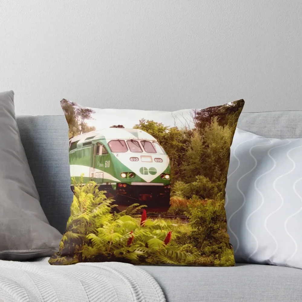 Go Train On Tracks 5 Throw Pillow Cushions For Decorative Sofa Christmas Throw Pillows Covers Sofa Cushion pillow