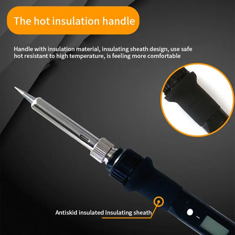 80W Digital Display Electric Soldering Iron Household Welding Adjustable Temperature Welding Pen Maintenance Tool Set