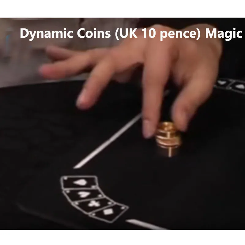 

Dynamic Coins (UK 10 pence) Magic Tricks Coin Appear Vanish Magia Magician Close Up Illusions Mentalism Gimmick Props