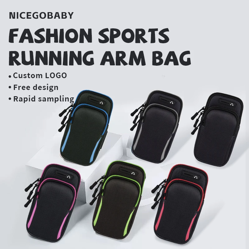 Universal armband sports mobile phone bag Running arm mobile phone seat Sports mobile wrist bag Hand iPhone Xiaomi Huawei 6.5 