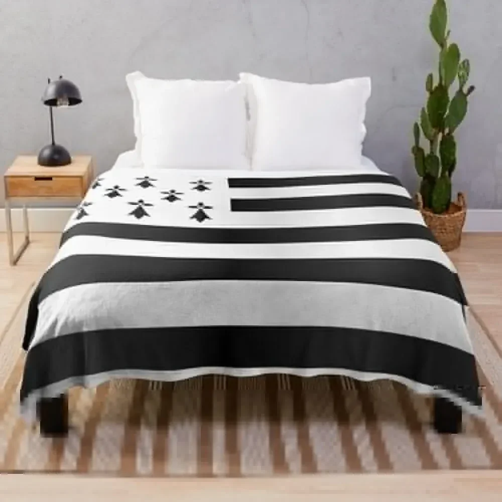 Drapeau Breton Throw Blanket for winter Soft Blankets