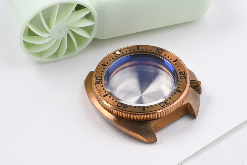 Abalone Bronze Taucheruhrengehäuse 4,2 Uhr, 28,5 mm Zifferblatt, Saphirglas, 20 ATM wasserdicht, für NH35/36/4R/6R Uhrenzubehör – Detail 7