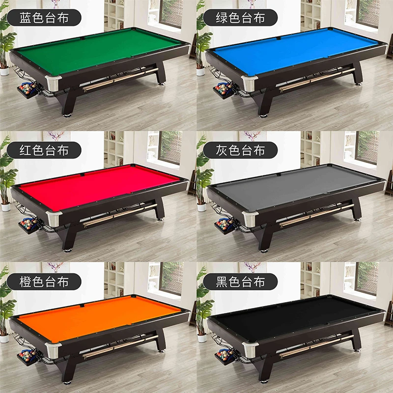 Picture 5: Household solid wood pool table automatic return American black eight indoor pool table multi-functional three-in-one marble tab