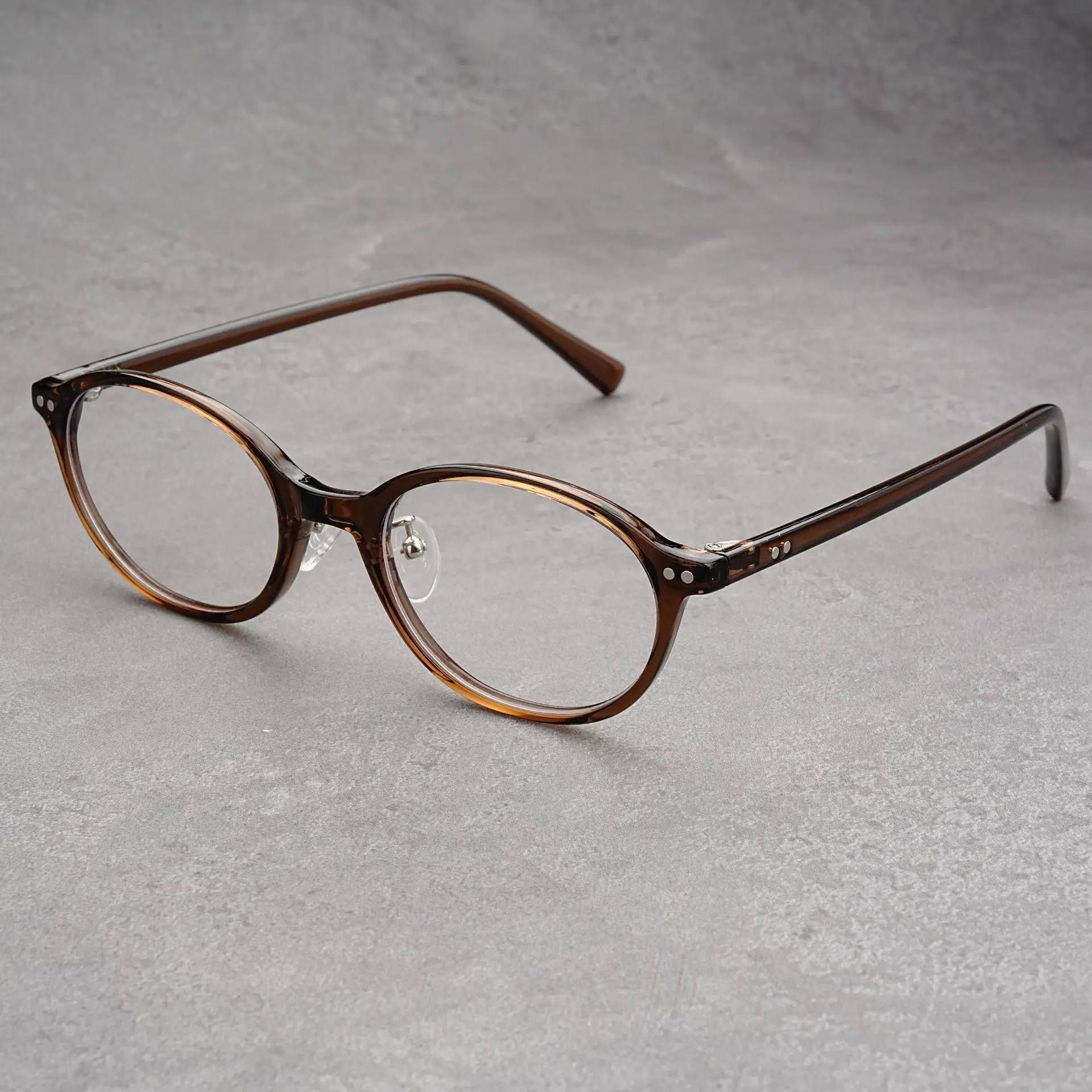 Y2K 2026 New Oval Glasses Frame TR90 Anti Blue Light GlassesLeopard Small Size Korean Styles Ins Fashion Eyeglasses Frames ﻿
