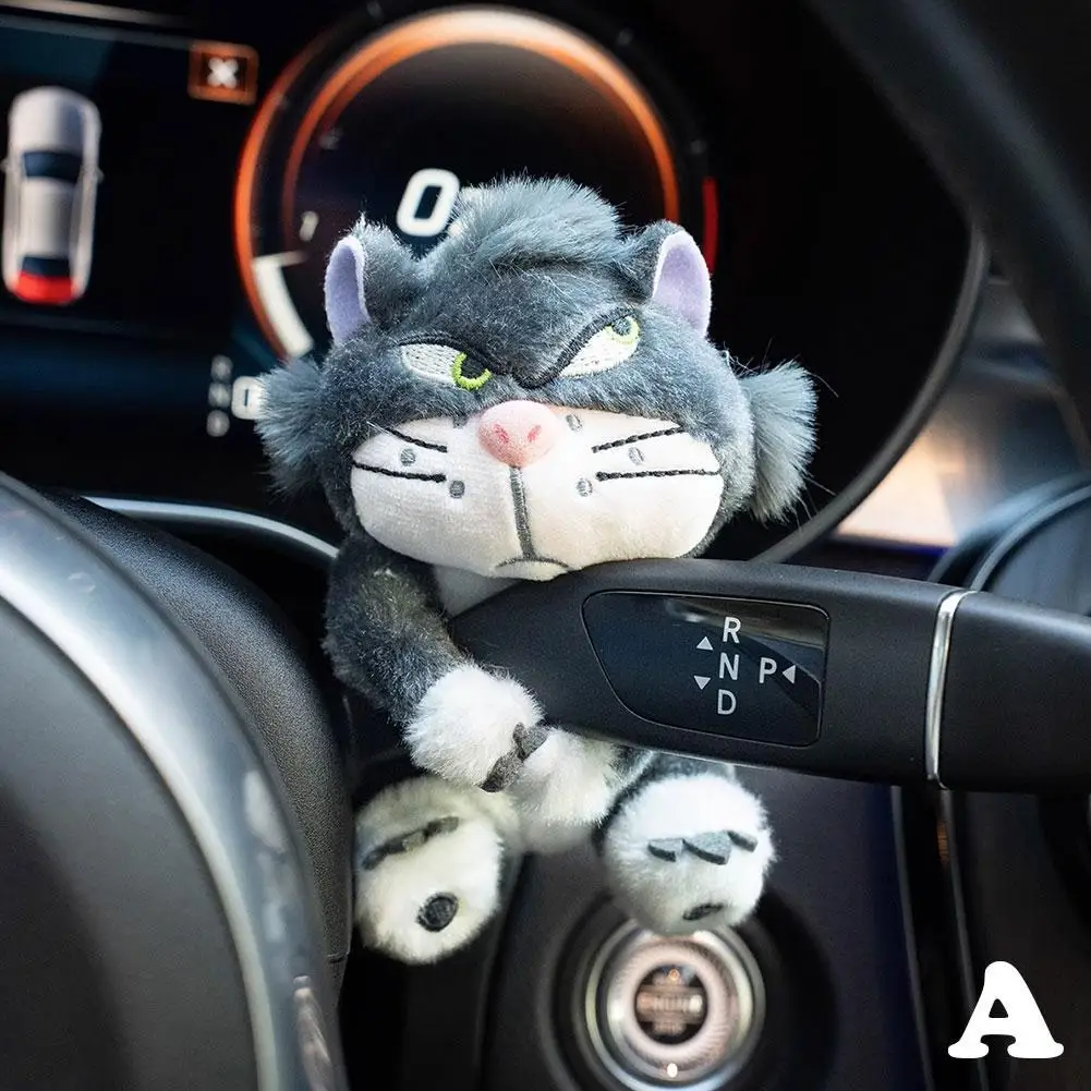 لطيف القطيفة هريرة سيارة الحلي السيارات الداخلية سهلة التركيب الزينة الزخرفية ألعاب من القطيفة شخصية السيارات الداخلية