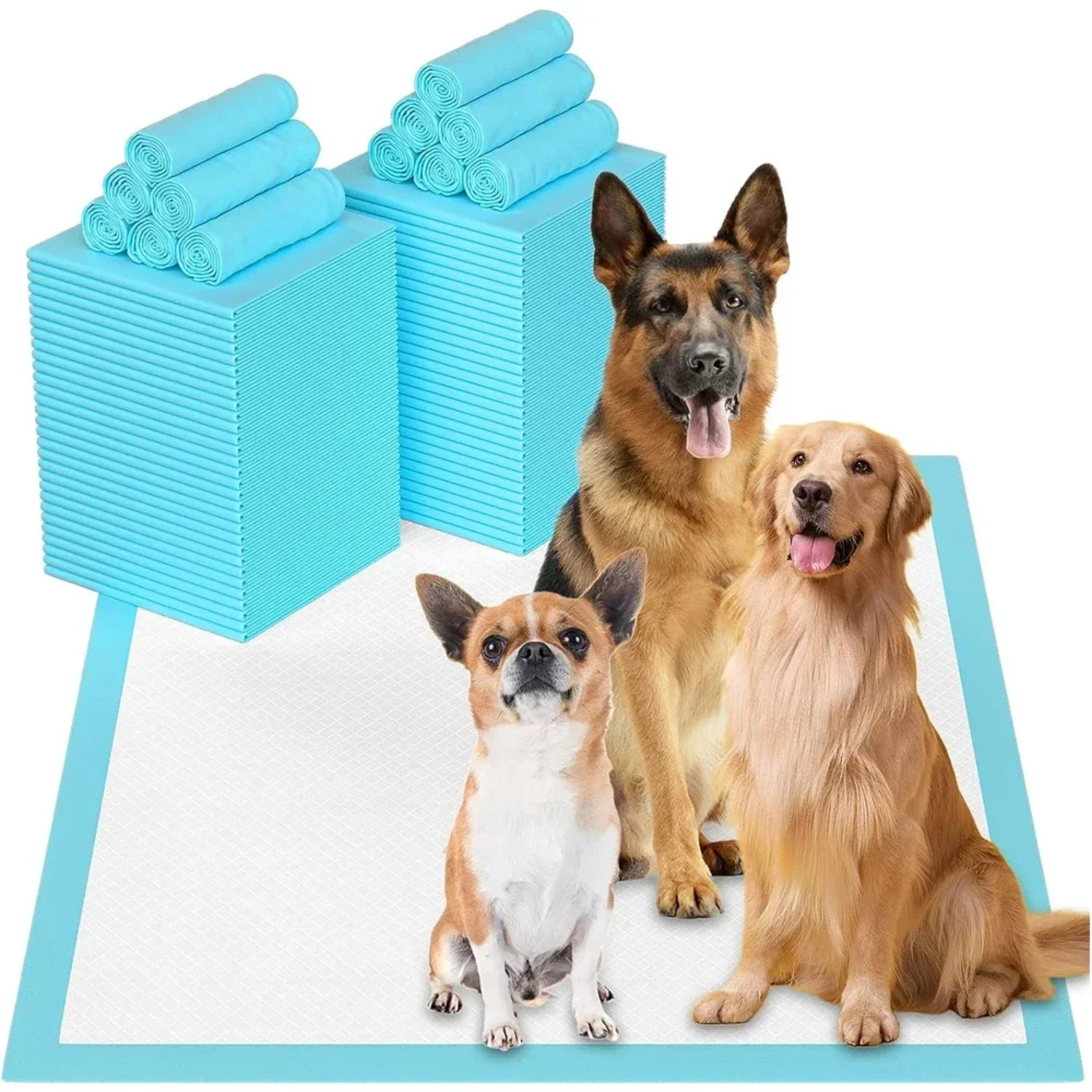 

Highly absorbent and odor-resistant proof Pet Training Pads - Extra large and super absorbent Puppy Pads for Pets - Long-lasting