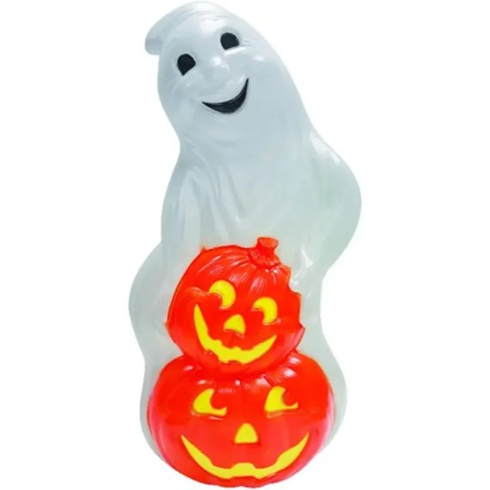 Products 56480 60-Watt Light Up Ghost and Pumpkin Halloween Outdoor Garden Statue Decoration Made from Blow-Molded Plastic