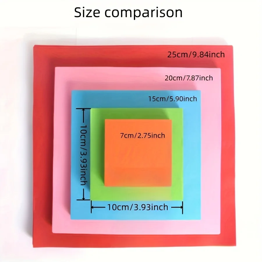 กระดาษโอริกามิสีพื้น 100 แผ่น แบบสี่เหลี่ยม พับได้สองด้าน พร้อมรูตา 8 มม. สำหรับเด็ก งานฝีมือ DIY สมุดภาพ