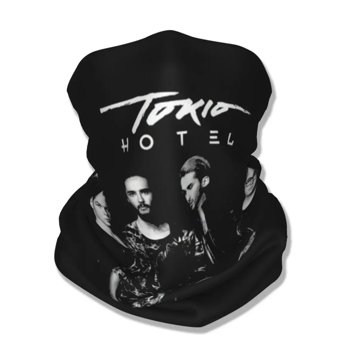 Tokio Hotel Rock Bandana Neck Gaiter Printed German Wrap Scarf Multi-use Headwear Fishing Unisex Adult Washable