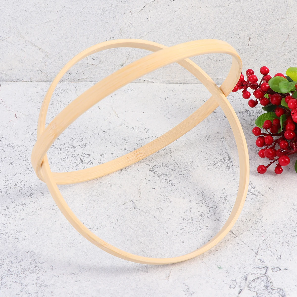 

2 pcs 15Cm Bamboo Dream Catcher Rings Diy Craft Embroidery Frame Windchime Wreath Accessories For Handmade Yarn
