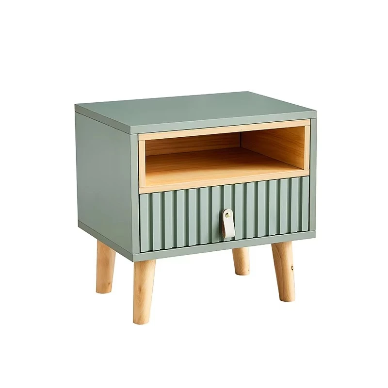 

Good Quantity Bedroom Furniture Nordic Style Night Stand Modern Bedside Cupboard Wooden Bedside Table Living Room Side Table