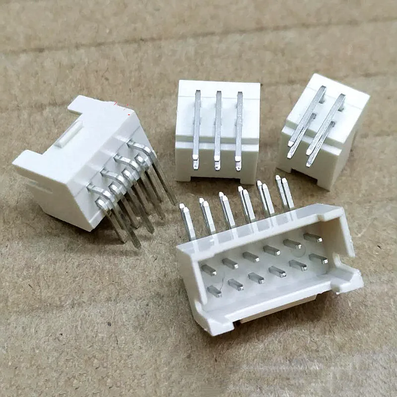 20PCS 2.0mm Pitch PHB/PHSD Dual-Row Socket, 90° Right-Angle Pin with Latch, 2×2P/2×3P/2×4P/2×5P/2×6P/2×8P/2×10P Connector