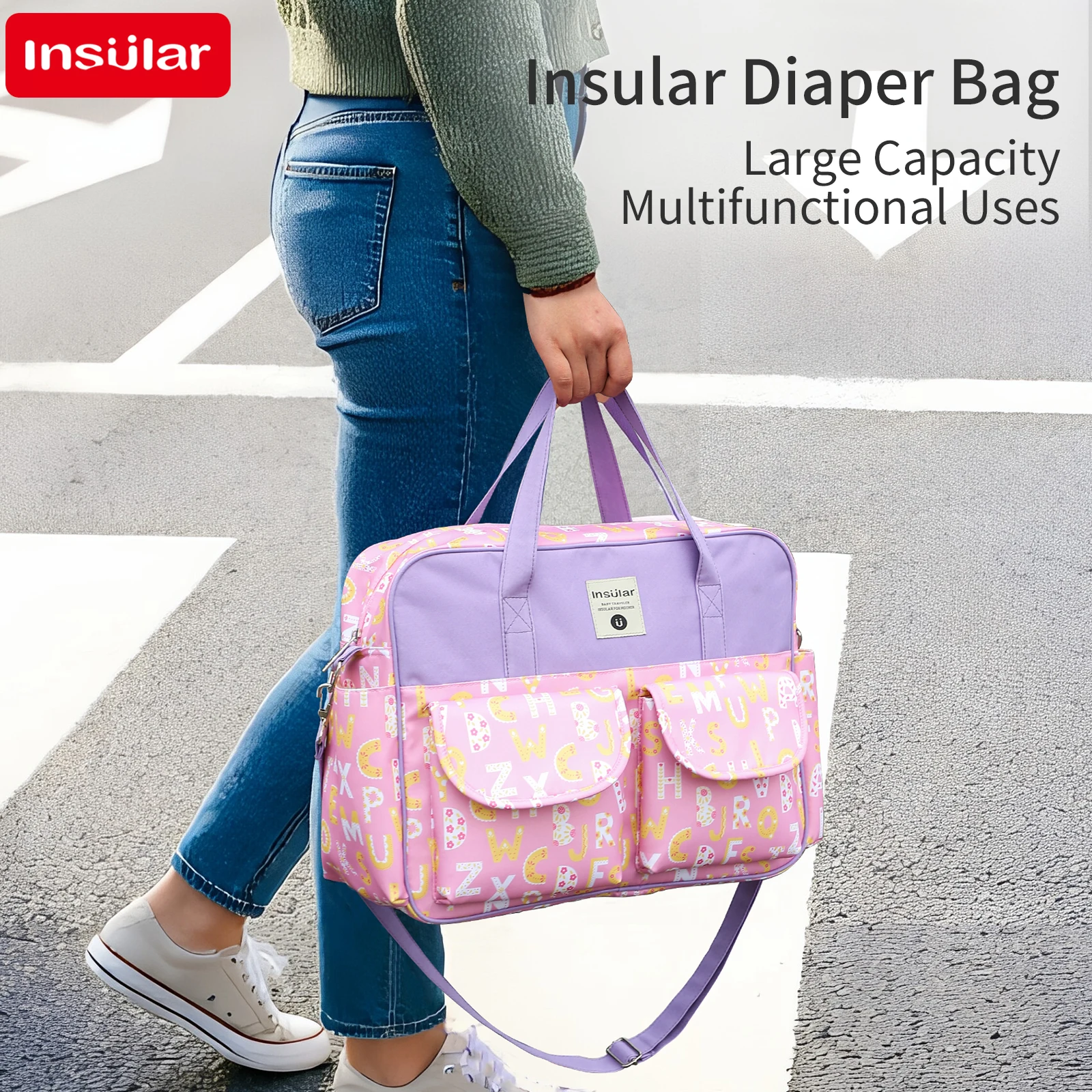Backpack Diaper Bag - Wodoodporna, wielofunkcyjna torba na pieluchy INSULAR,