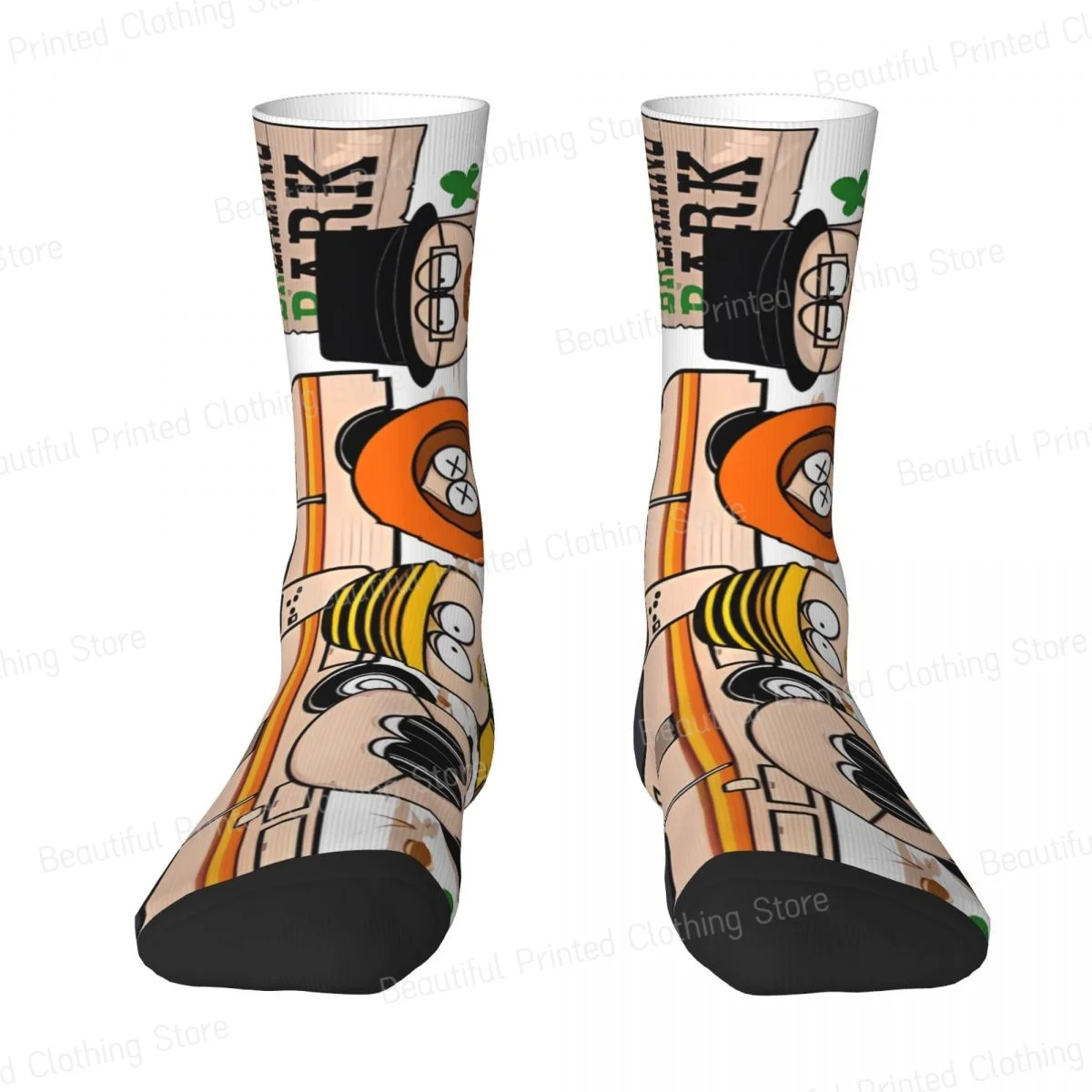 S-southpark Theme Breaking Park Men Women Round neck Socks Outdoor Novelty Spring Summer Autumn Winter Stockings Gift