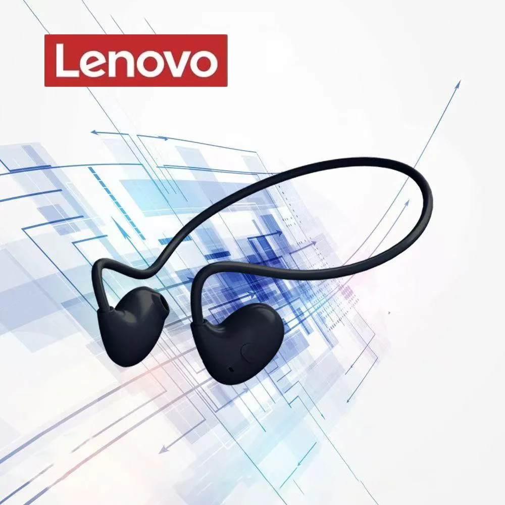Lenovo Original Wireless Bluetooth Headphones Bone Conduction Waterproof Headset Stereo Over-Ear Sports Earphones Earbuds