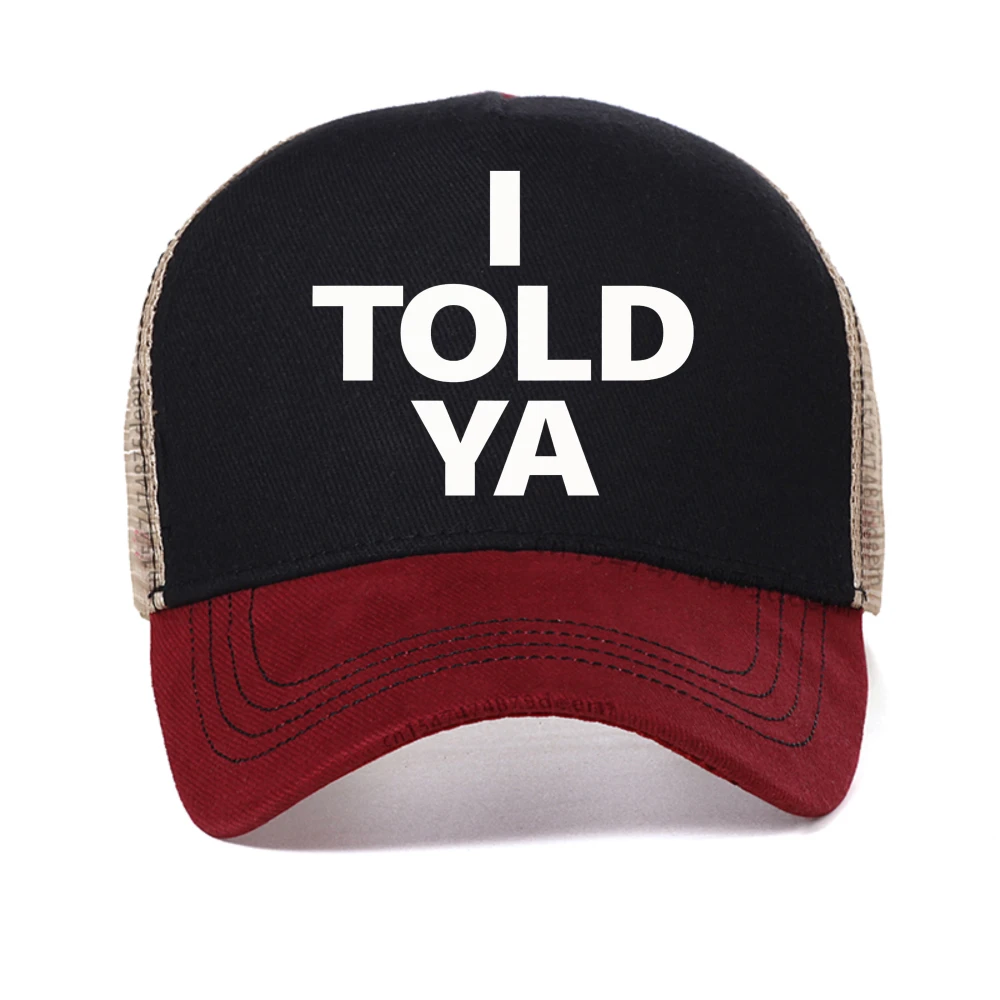 أخبرت يا تشالنجرز قبعة بيسبول موضة Harajuku القوطية النساء قبعات الصيف تنفس شبكة قبعات ترد لمكانها قبعة سائق الشاحنة عادية