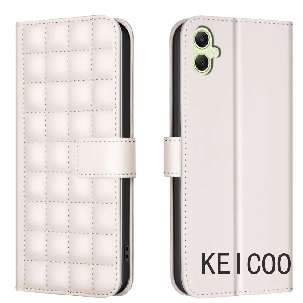 Cell Phone Jacket Housing for Huawei Honor X6B X8B X7B 100 Pro 100Pro X 8B 7B Square Grid Flip Cover Anti-fall Sweatproof Shell