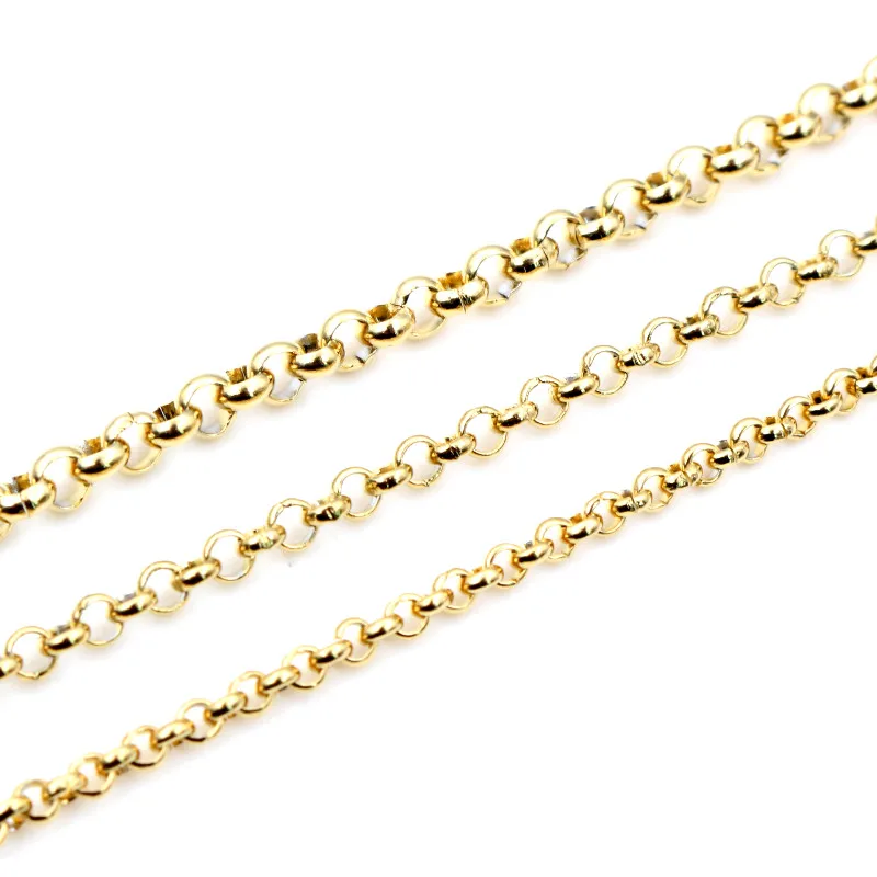 5 meter nooit vervagen roestvrij staal verguld BL O stijl ketting kettingen voor DIY sieraden bevindingen maken materialen benodigdheden