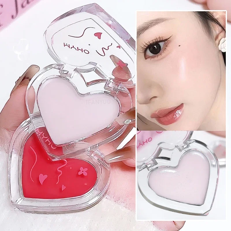 Love Heart-crema brillante con luz de agua, rubor rosa Natural multiusos, transparente, iluminador de contorno corporal