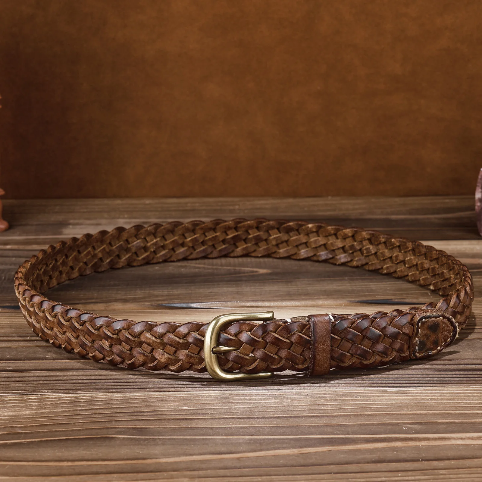 

Вязаный ремень из натуральной кожи, мужской и женский кожаный корсет, женское пальто с поясом, платье с поясом, узкий ремень J1840