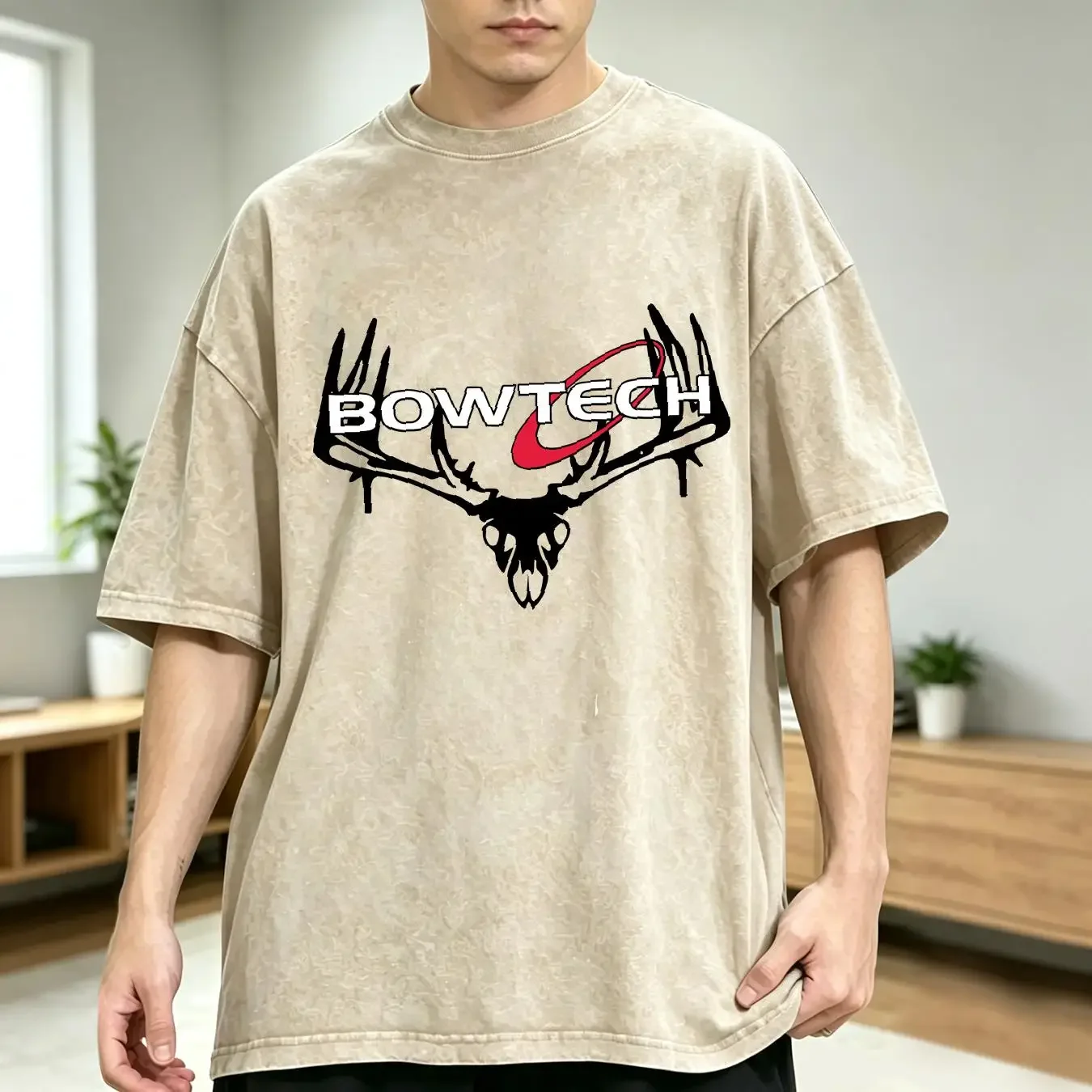 washed T Shirt Bowtech Archery Bows Hunting Logo Size S 5Xl Classic long or short sleeves vintage Washed Unisex Stretched