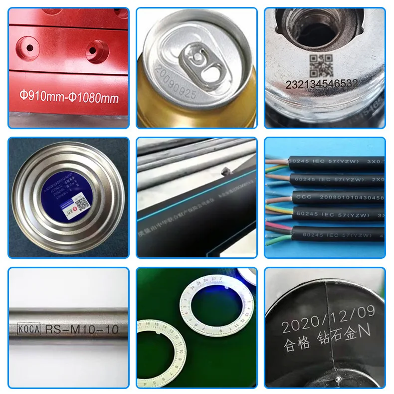 Automatic Flying Fiber Laser Writing Marking Machine for Production Line PVC Pipe Tube Date Code Logo Engraving 20W 30W 50W