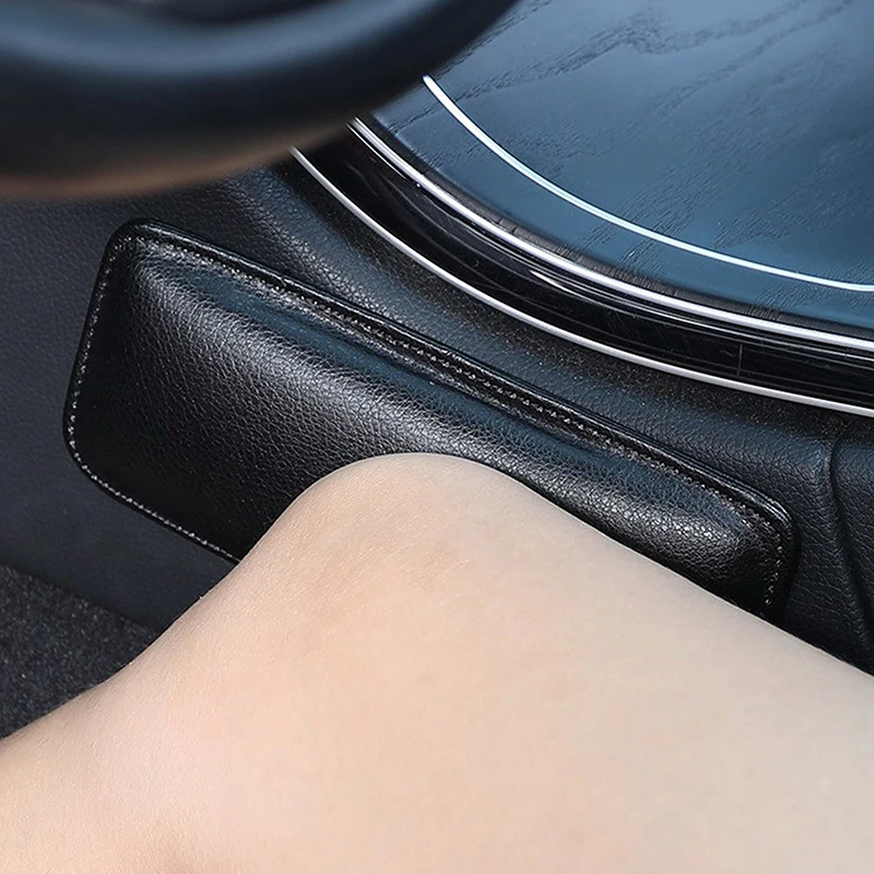 PU Leather Car Leg Knee Cushions Elbow Pad Auto Door Center Control Armrest Soft Pad Car Interior Leg Knee Thigh Support Cushion