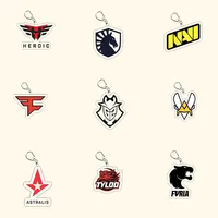 CSGO Game Surrounding Team Acrylic Keychain Backpack Pendant Fan Support Products Keychain Collection Comic Exhibition Gifts