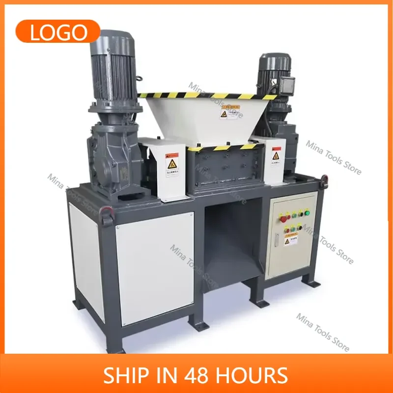 Manufacturer Pre E-Waste Shredder Machine 2 Shaft Shredder Plastic Jerry Can