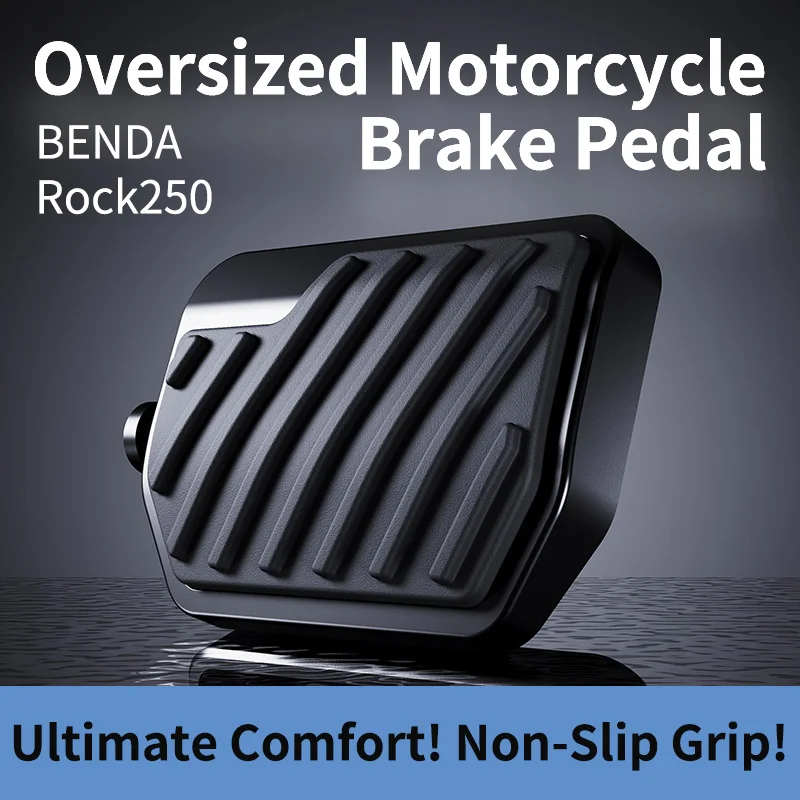 Para BENDA CHINCHILLA 500 QJMOTOR SRV 600 VOGE CU625: Accesorios de mejora para pedal de freno de motocicleta, amplio y antideslizante