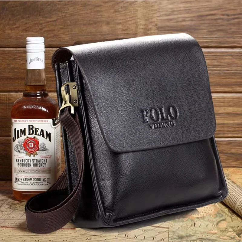 Men's Trendy Inclined The Leisure Business Single Shoulder Bag Polo Vertical Bag Crossbody bag for Casual Use Cross-body bag