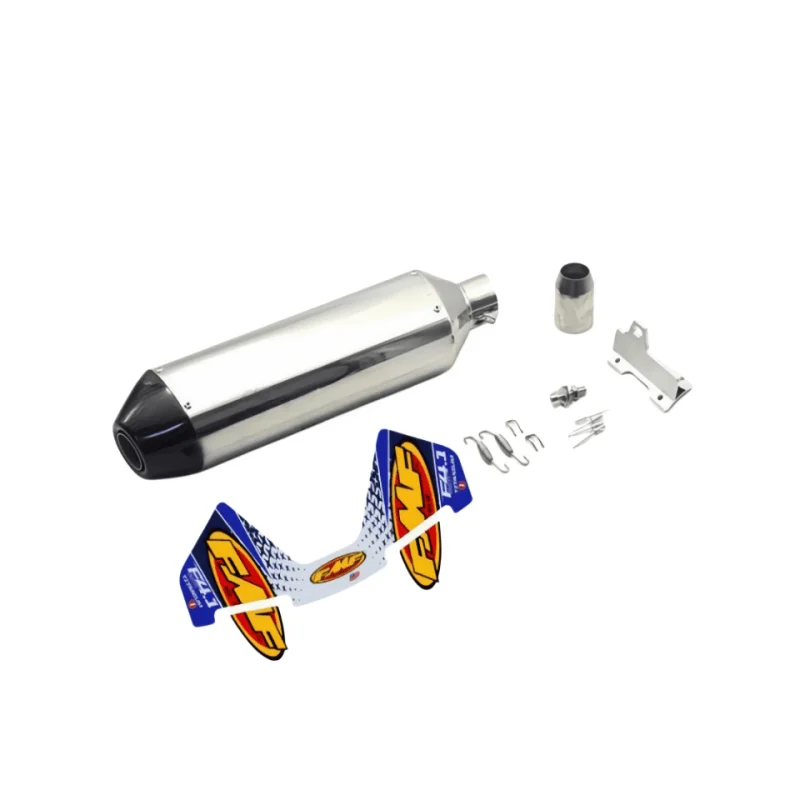 51mm Einlass FMF Style 4-Takt Motorrad Slip-On Auspuff Schalldämpfer mit Halterung für KTM 450 EXC RC390 DRZ400 R1 R3 R6