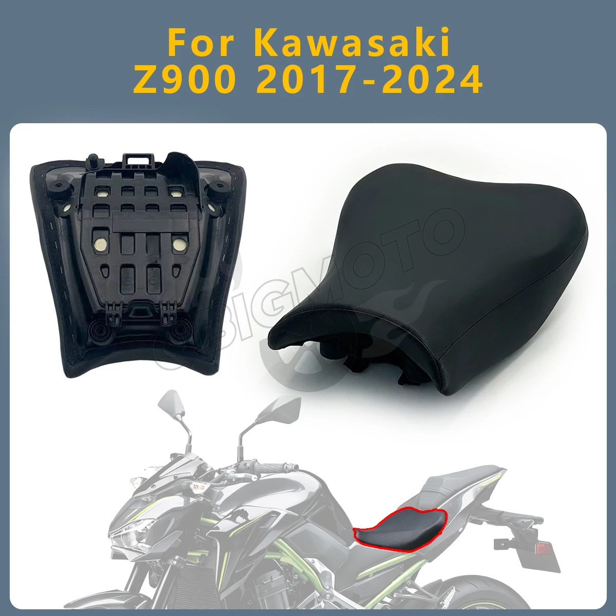 Z900 2024 Motorcycle Front Seat Cushion Accessories For Kawasaki Z-900 Z 900 2023-2017 Rider Saddle Driver Seat Cushion Part