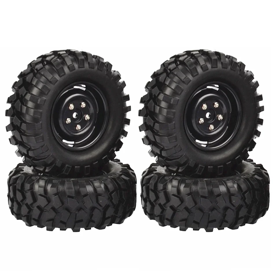 

4PCS 96mm 1.9" Wheel Rim Soft Rubber Tire Set for 1/10 RC Crawler Car Traxxas TRX4 RC4WD D90 Axial SCX10 Tamiya CC01 Redcat