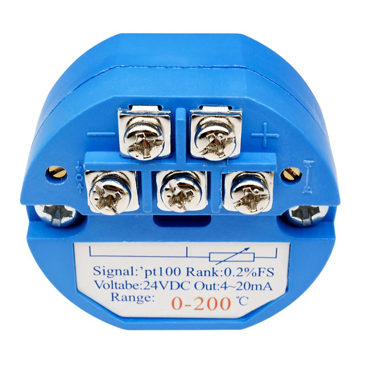 ABGIPT100 0-200 องศาเครื่องส่งสัญญาณการตรวจจับอุณหภูมิ 4-20MA เอาต์พุตหัวติดตั้งเครื่องส่งสัญญาณอุณหภูมิ