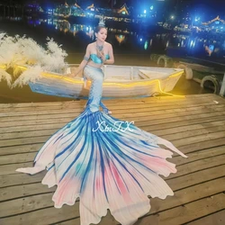 HOT Adult Big Mermaid Tail Diving Show HD Women Beach Costume For Photo Shooting Aquarium Swimming Instructor specialized