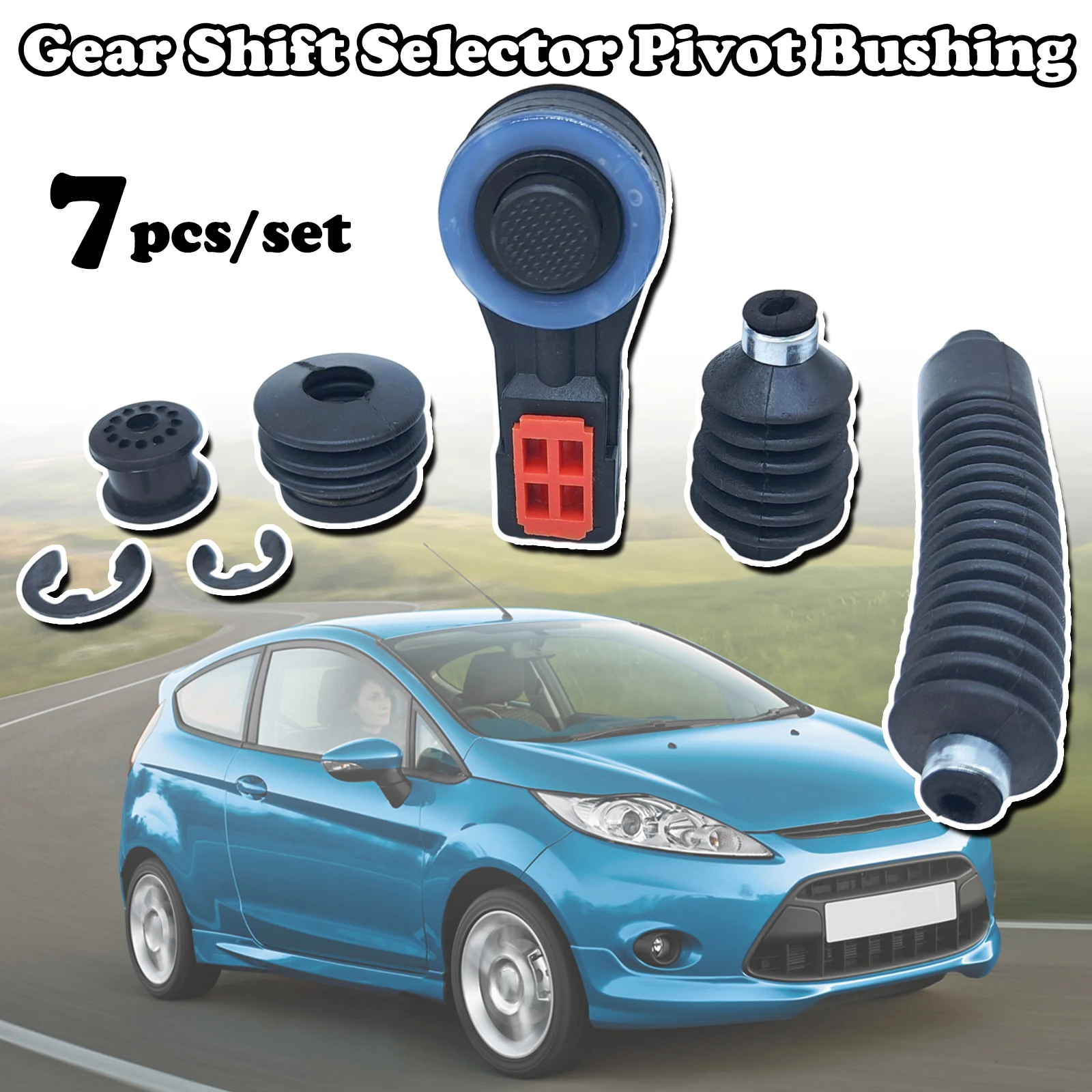 

Manual Gearbox Shift Cable Linkage For Ford Focus Fiesta C-Max Fusion Shifter Lever End Gaiter Rod Connect Oil Seal Bushing 2002