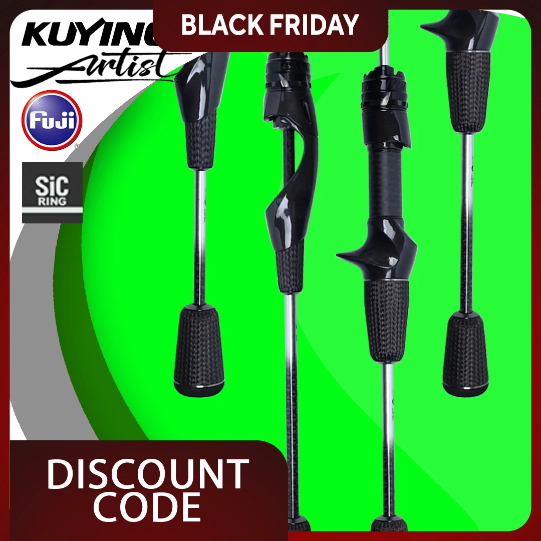 

KUYING ARTIST Ultralight Fishing Rod 5'0" 5'6" 6'0"Spinning Baitcasting Stream Lake River Lure Toray Carbon FUJI SIC 2025