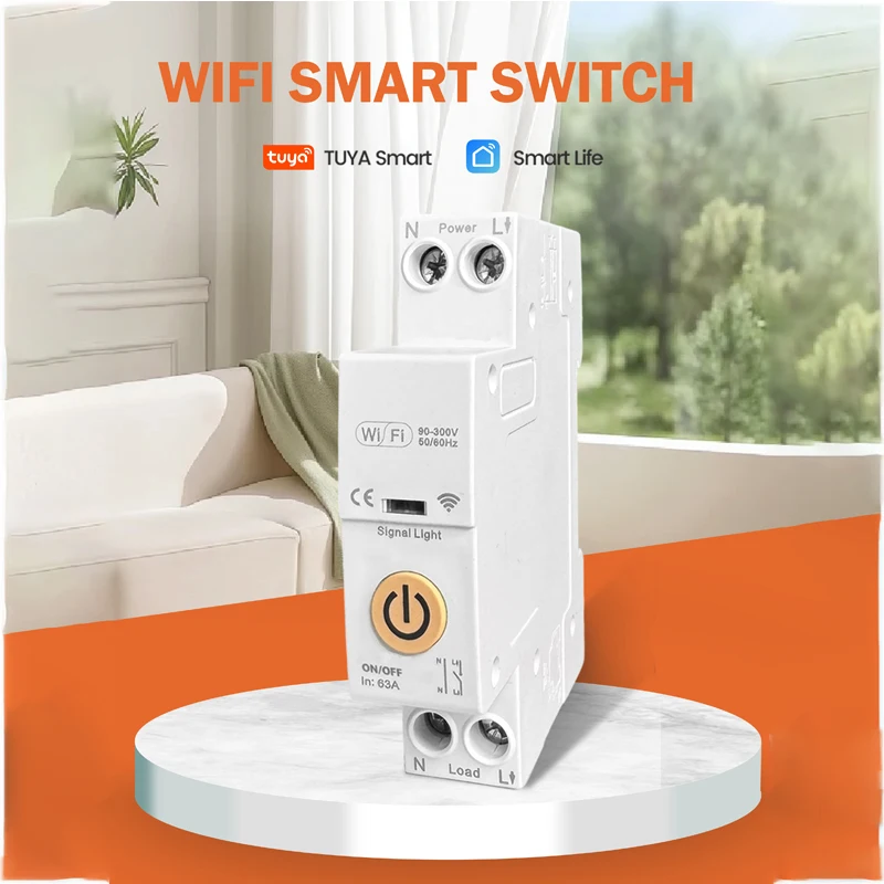 

Умный релейный переключатель на DIN-рейке, автоматический выключатель, Wi-Fi, голосовой пульт дистанционного управления, реле status, реле мониторинга, бесплатная доставка