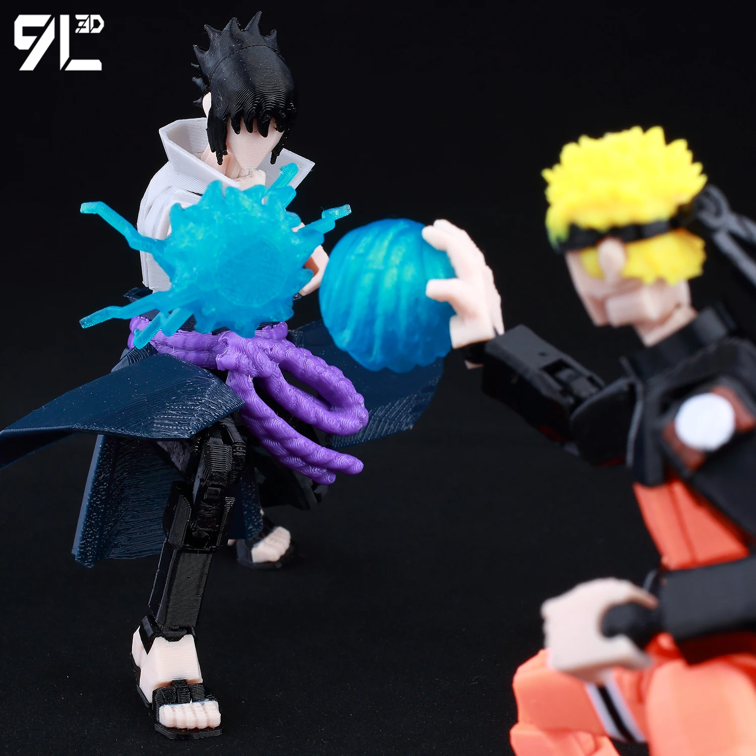 Figurine 3D Lucky13 TITAN13 Rasengan Sasuke Uchiha, Susanoo et boule de feu, Jutsu Pose avec Katana, modèle d'action Anime Dummy13 T13, 9L3D