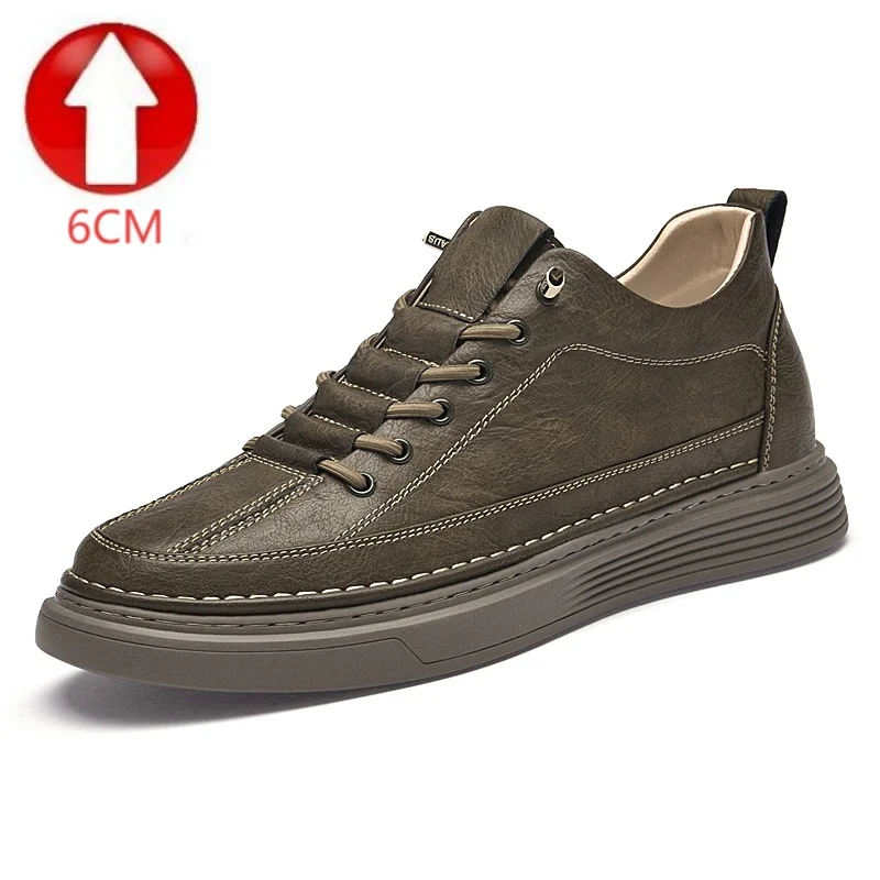 

Men's leather high-top shoes, casual shoes, for driving, outdoor activities, parties, work, sizes 37 - 47