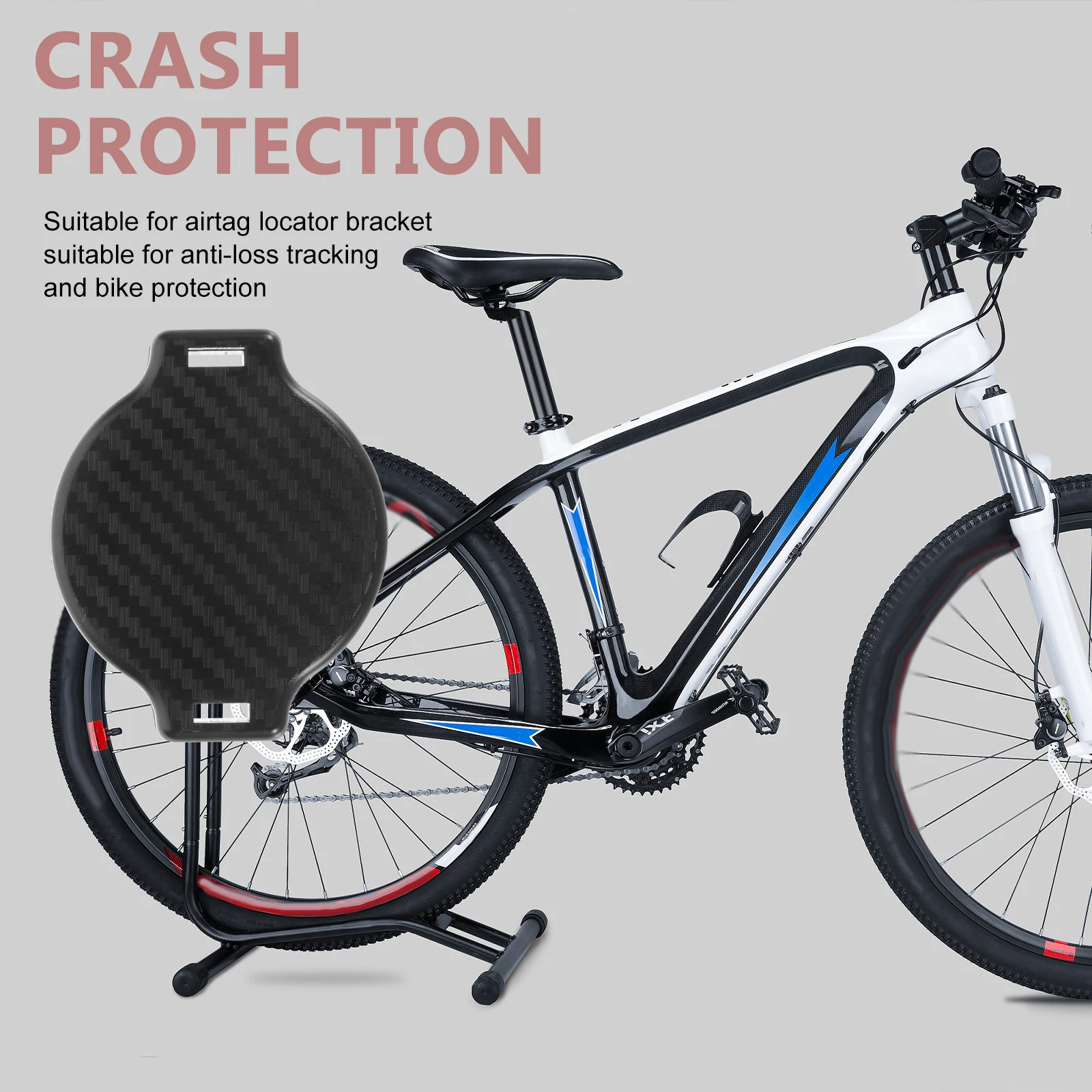 

Bike Saddle Holder Material Hidden Mount Cover Anti Lost Supplies Protector Tracker Shell Bracket Case