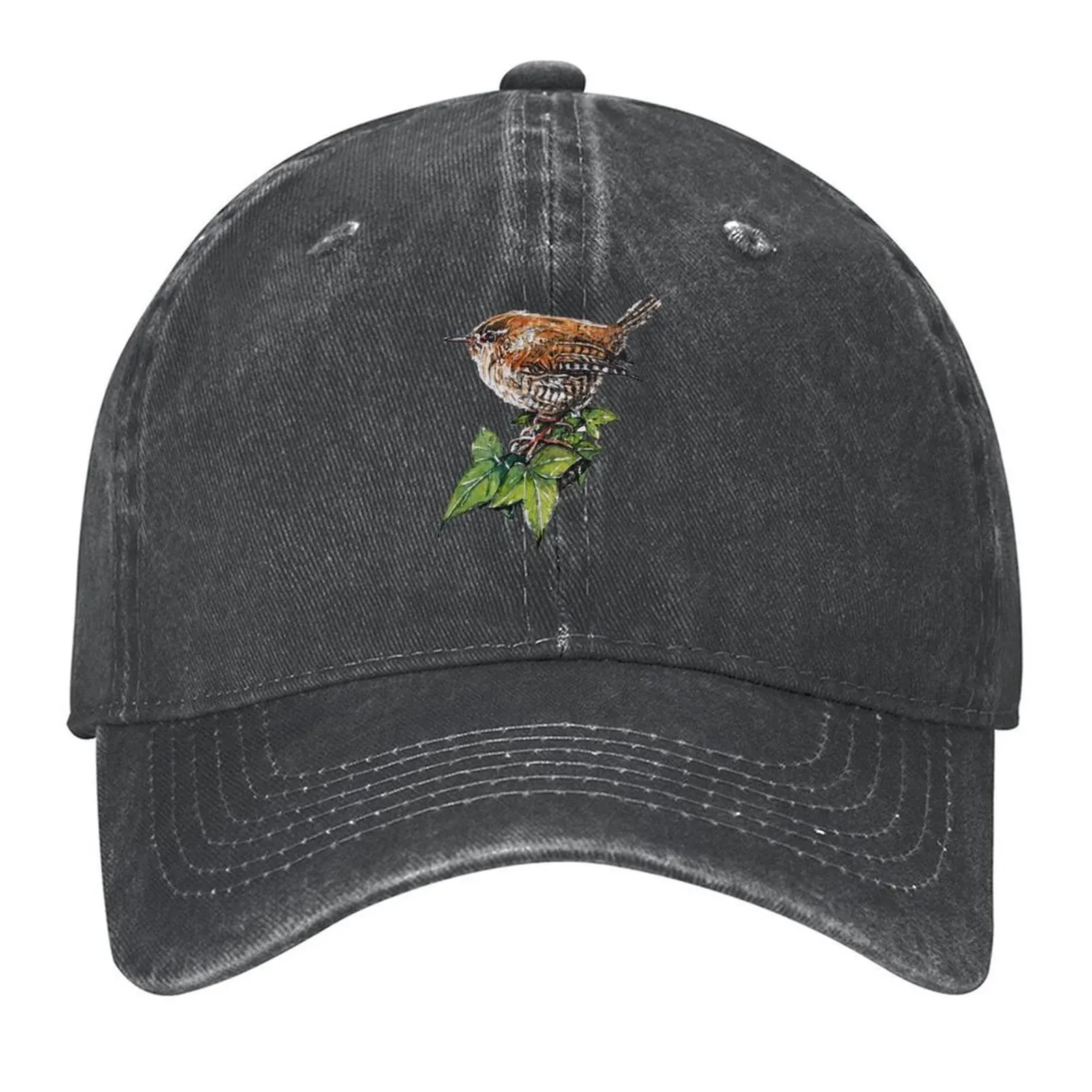 

Jenny Wren, Garden Bird Art Baseball Cap Hat men fishing hat hard hat Fishing cap Caps For Men Women's